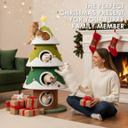 Christmas Cat Tree, 4 Cat House for Multi-Cat Households (Large)