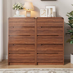 Fluted Dresser for Bedroom, 5 Drawer Dressers for Closet Small Wood Dresser Modern TV Stand, Wooden Clothes Storage Organizer Chest of Drawers for Living Room Hallway Entryway