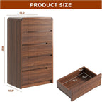 Fluted Dresser for Bedroom, 5 Drawer Dressers for Closet Small Wood Dresser Modern TV Stand, Wooden Clothes Storage Organizer Chest of Drawers for Living Room Hallway Entryway