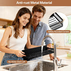 6 Pack Magnetic Shelves for Washing Machine and Fridge, Magnetic Laundry Organizer, Magnetic Fridge Shelves with Versatile Hooks, Paper Towel Holder and Metal Storage Baskets