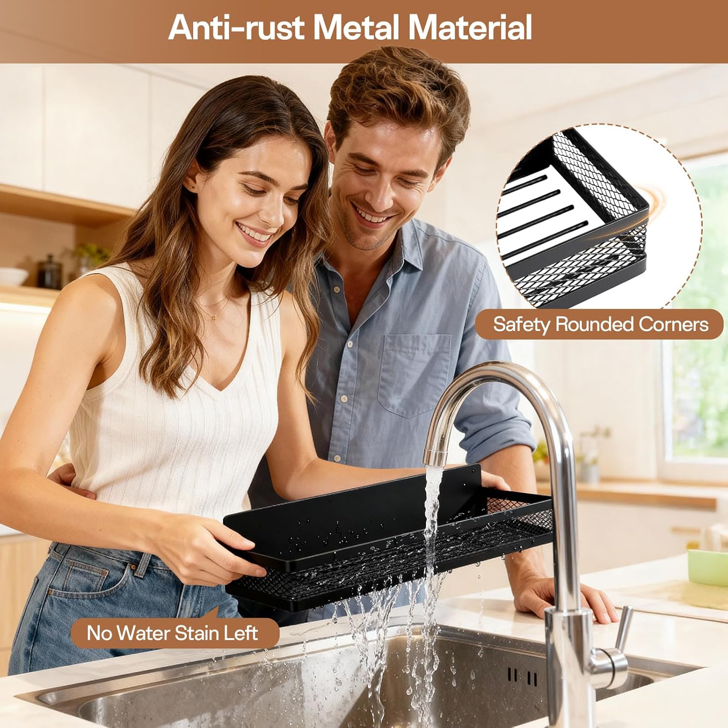 5 Pack Magnetic Shelves for Fridge and Washing Machine, Magnetic Laundry Organizer, Magnetic Spice Rack for Refrigerator with Versatile Hooks, Paper Towel Holder and Metal Storage Baskets