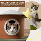 Christmas Cat Tree, 4 Cat House for Multi-Cat Households (Large)