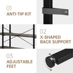 Heavy Duty 3-Tier Industrial Bookcase, 39" Wide Wood Bookshelf for Home Office, 120lbs Shelf Capacity, Rustic Shelving Display with Reinforced Horizontal Shelf for Living Room Bedroom, Grey