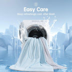 Cooling Comforter Oversized King for Hot Sleepers, 108"x90" Summer Cooling Blanket for Night Sweats, Silk Soft Lightweight Breathable All-Season Blue Grey Cooling Quilt Blanket